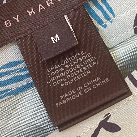 MARC by MARC JACOBS 10th Anniversary Ltd Ed Teal 100% Silk Collection Dress Sz M - Picture 5 of 11